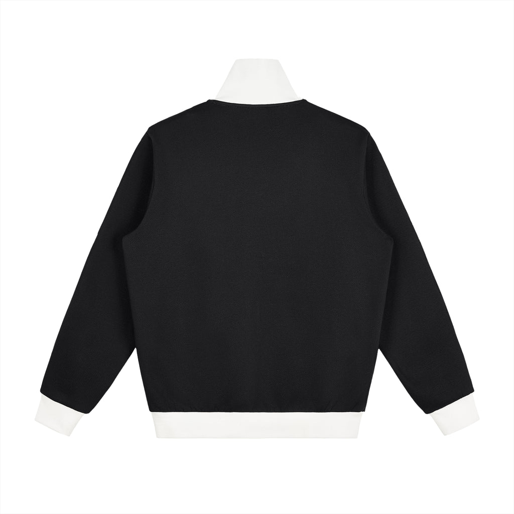Contrast Side Stripe Fleece Track Jacket