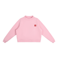 Essential  woemn Fleece Mock-Neck Crew Sweatshirt