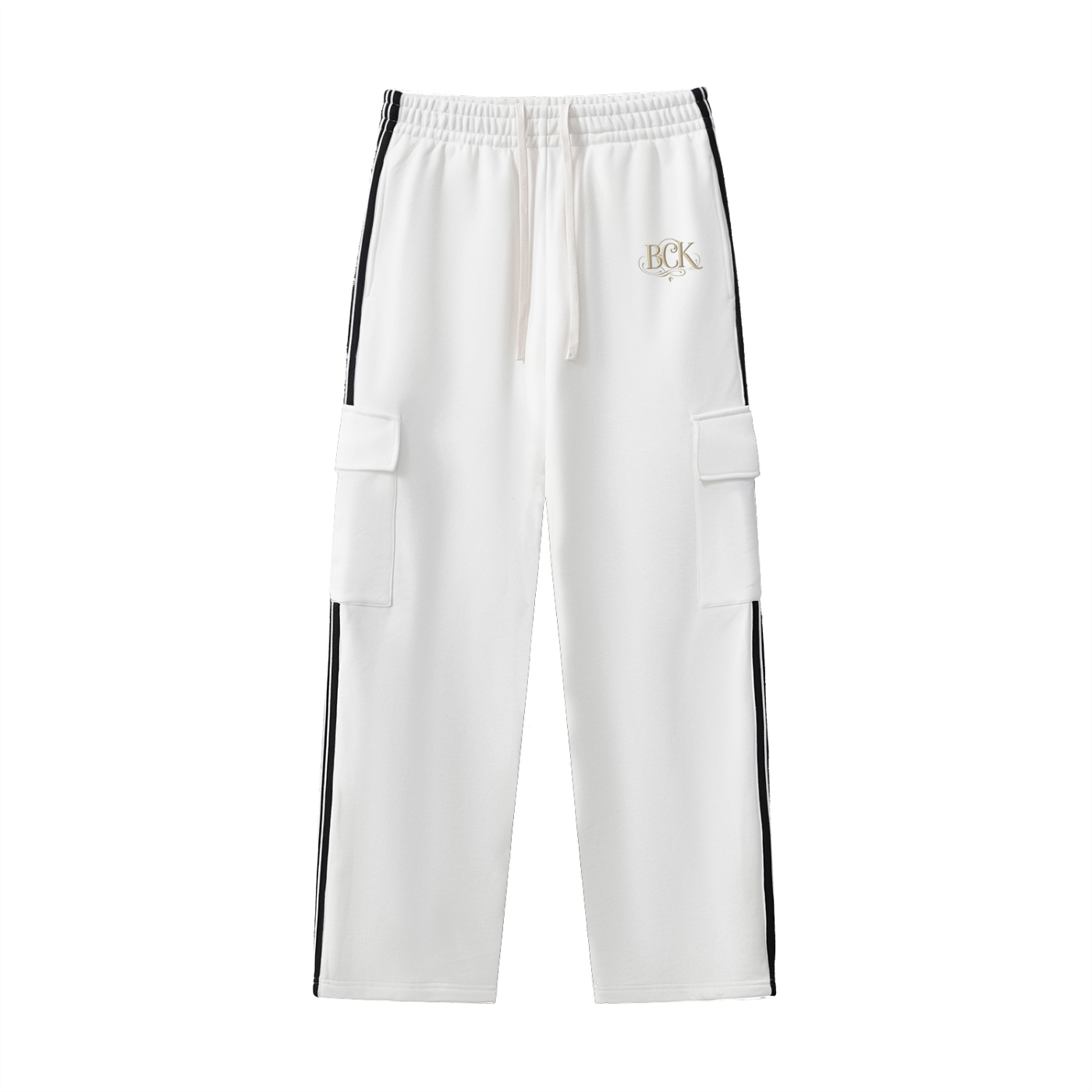 Side Stripe Straight-Leg Pants
