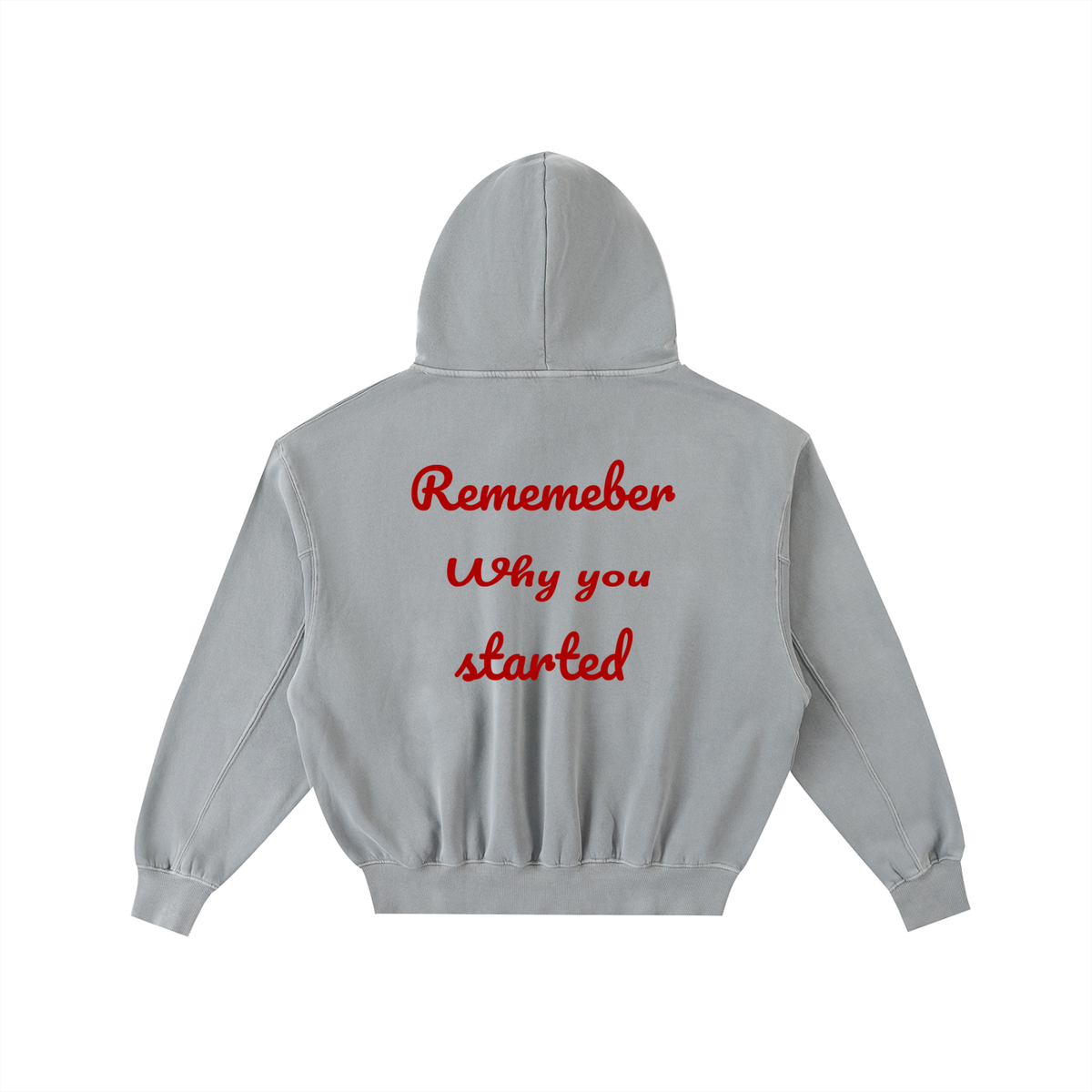 Frayed Enzyme Washed Fleece Hoodie