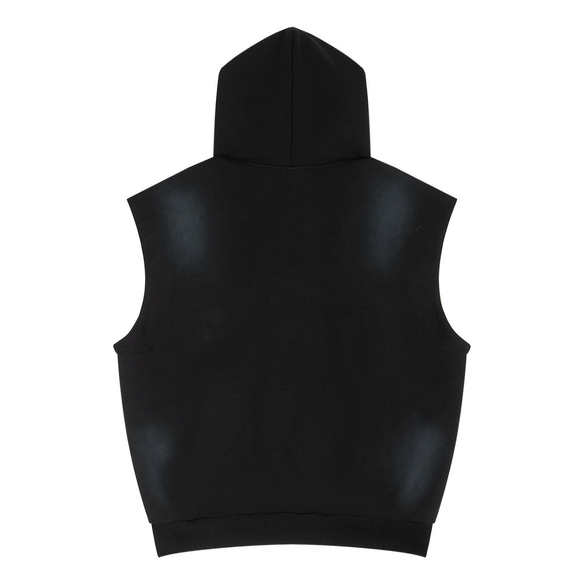 Unisex Vintage Wash Sun Fade Sleeveless Hoodie