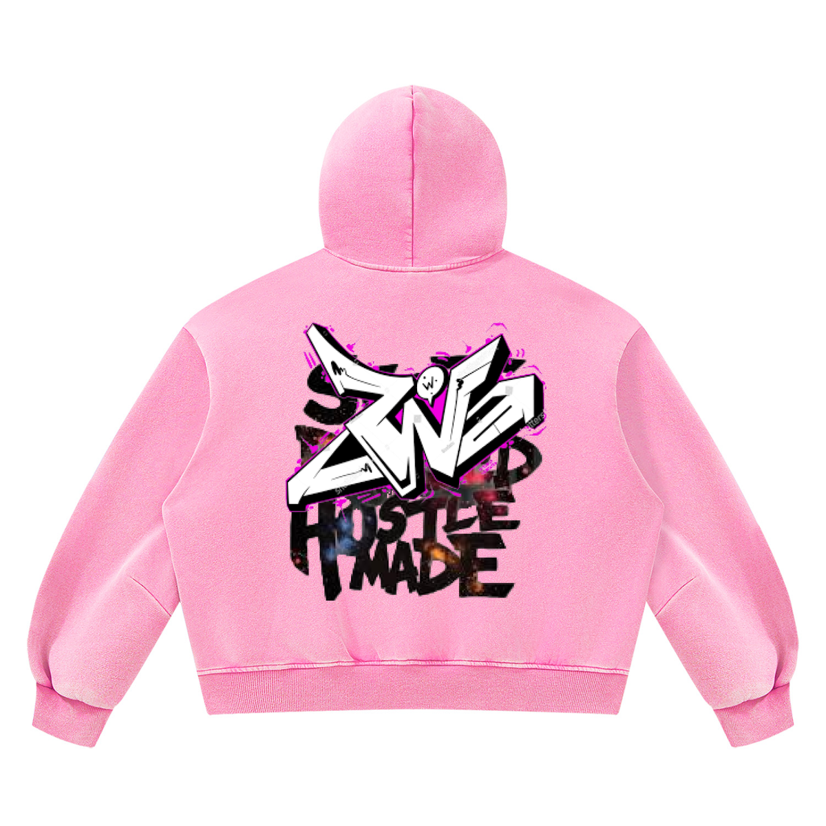 Unisex Vintage Wash Boxy Fleece Hoodie