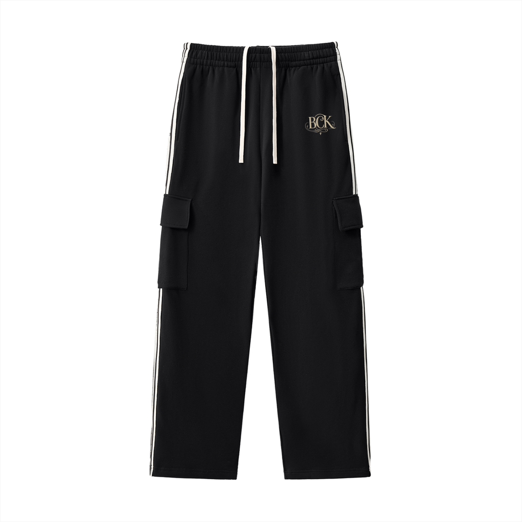 Side Stripe Straight-Leg Pants
