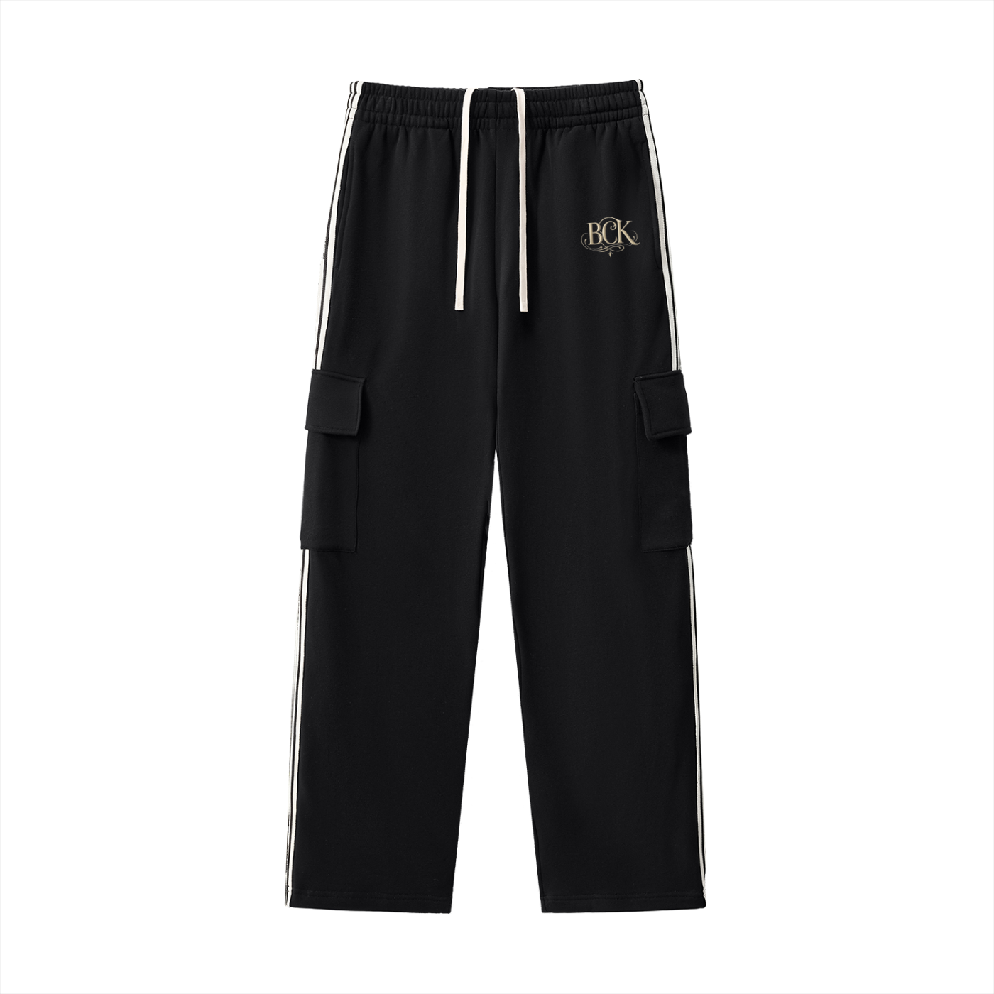 Side Stripe Straight-Leg Pants