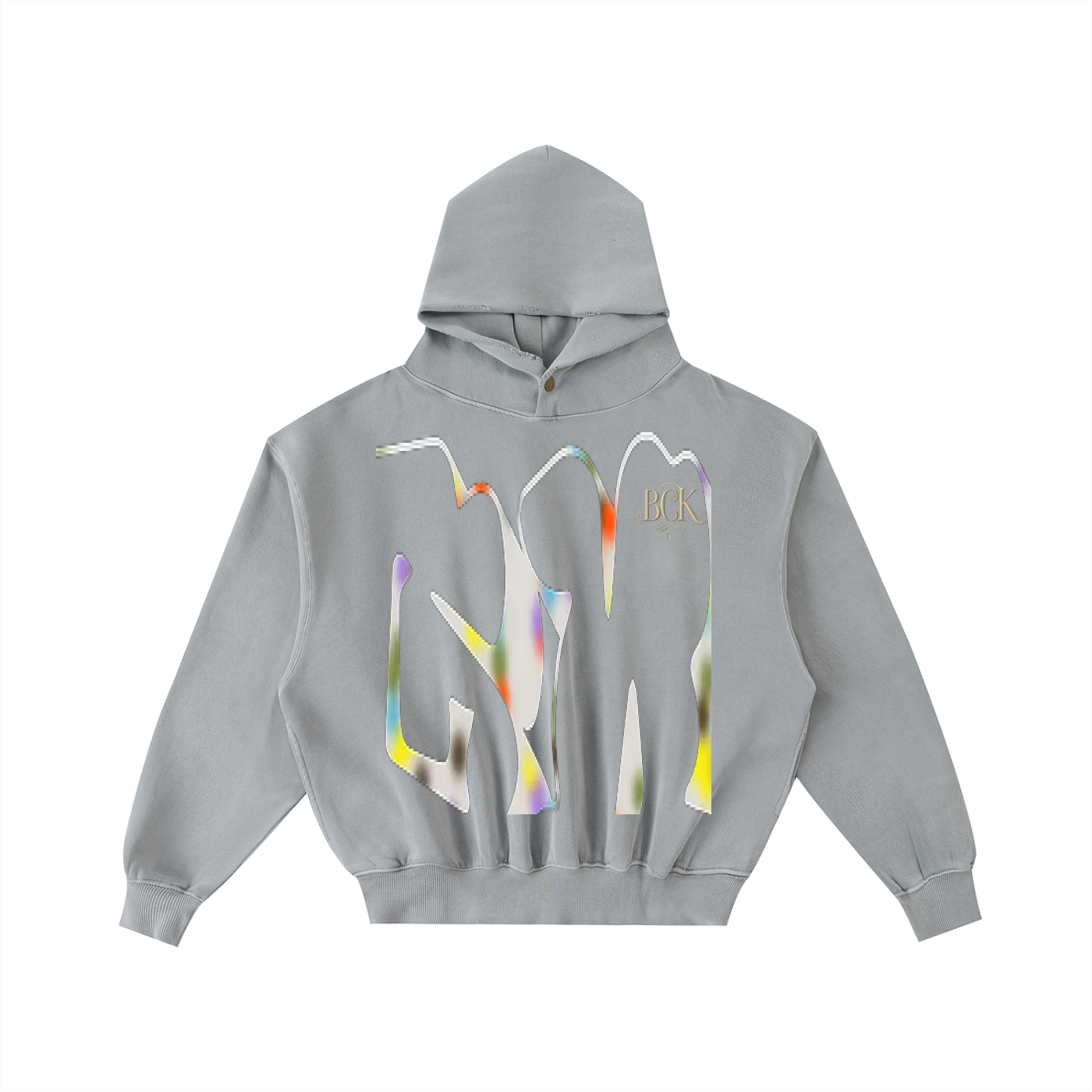 Frayed Enzyme Washed Fleece Hoodie