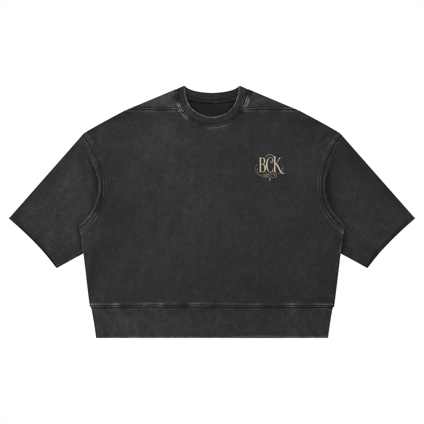 Unisex Mineral Wash Boxy Raw Edge T-Shirt