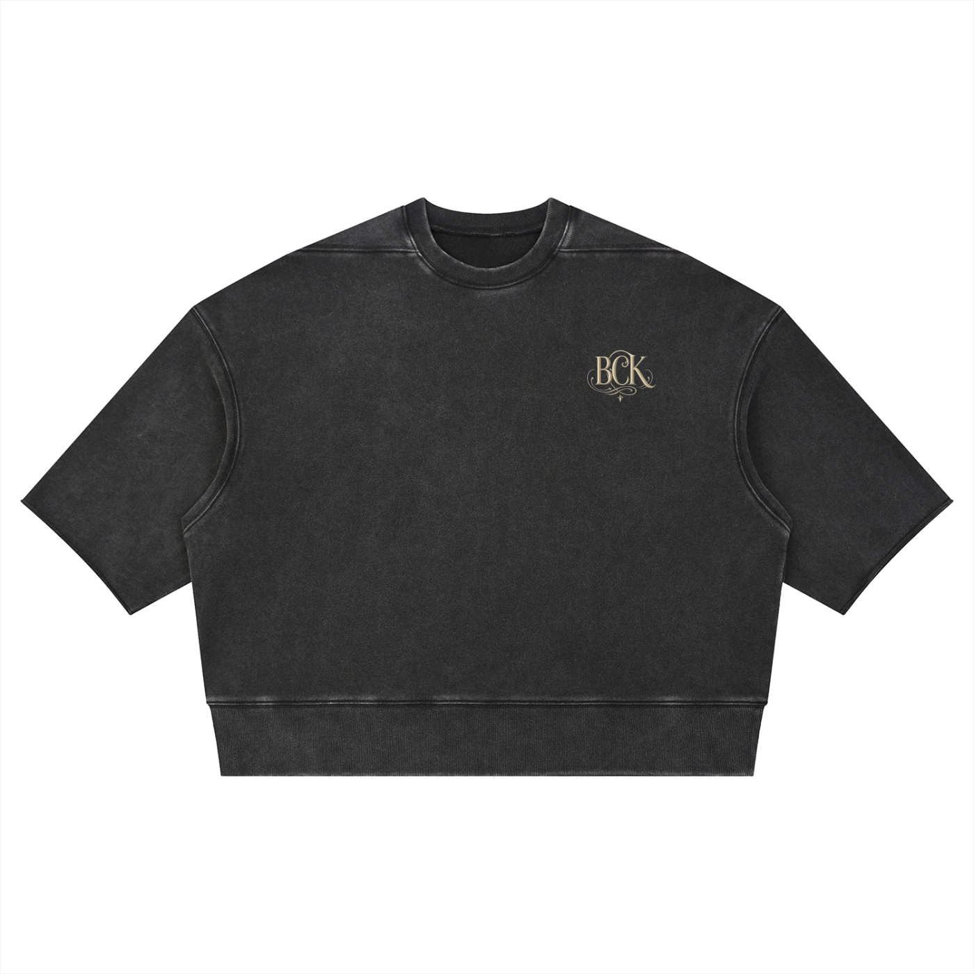 Unisex Mineral Wash Boxy Raw Edge T-Shirt