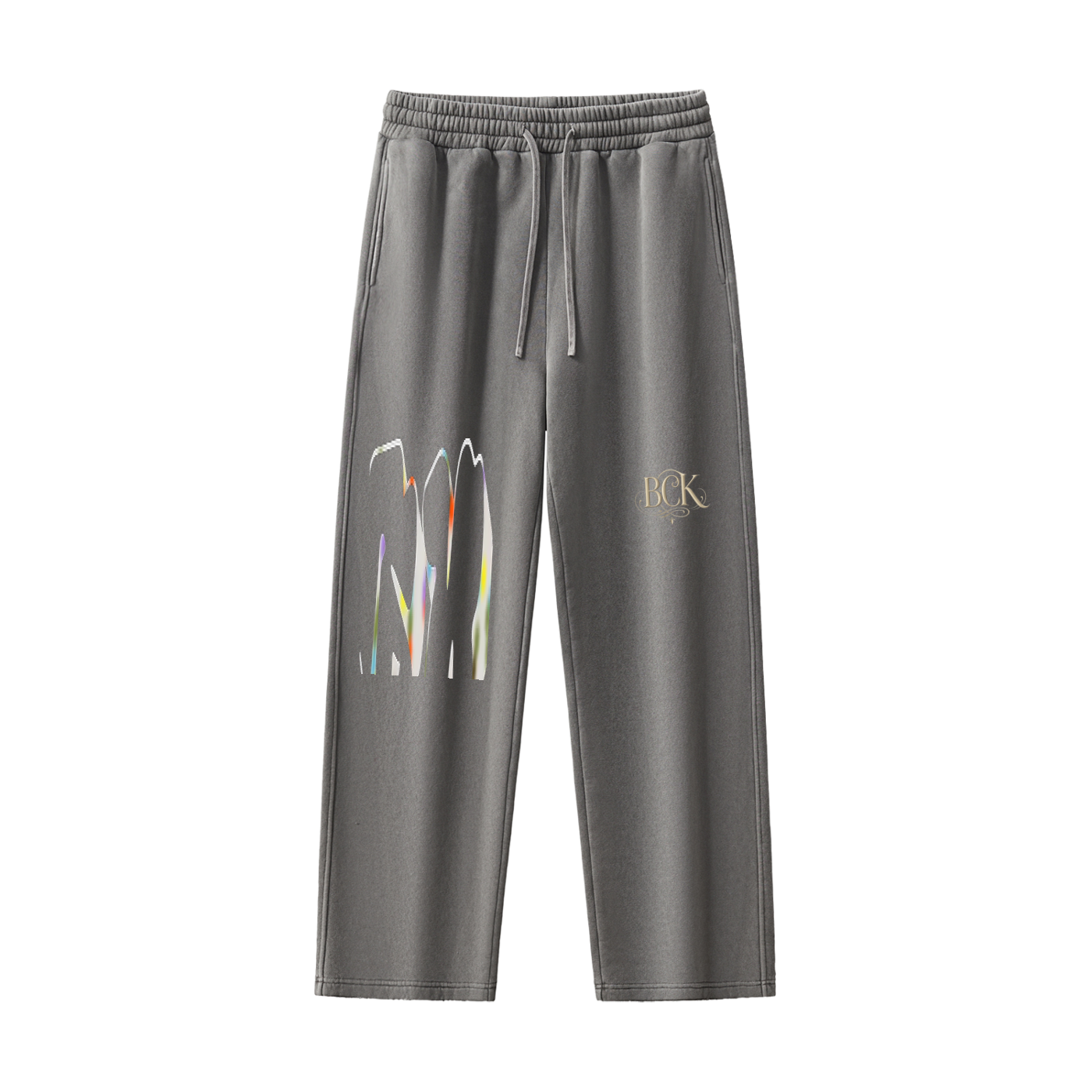Frayed Enzyme Washed Fleece Sweatpants