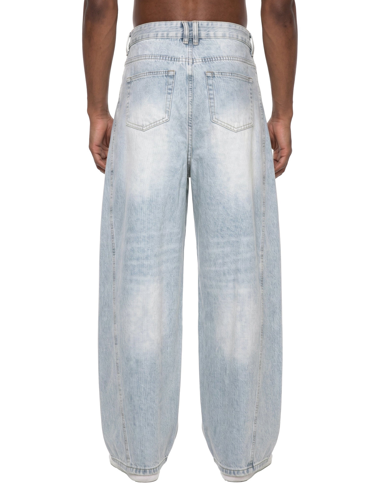 Men's Vintage Wash Sunfade Barrel Leg Jeans