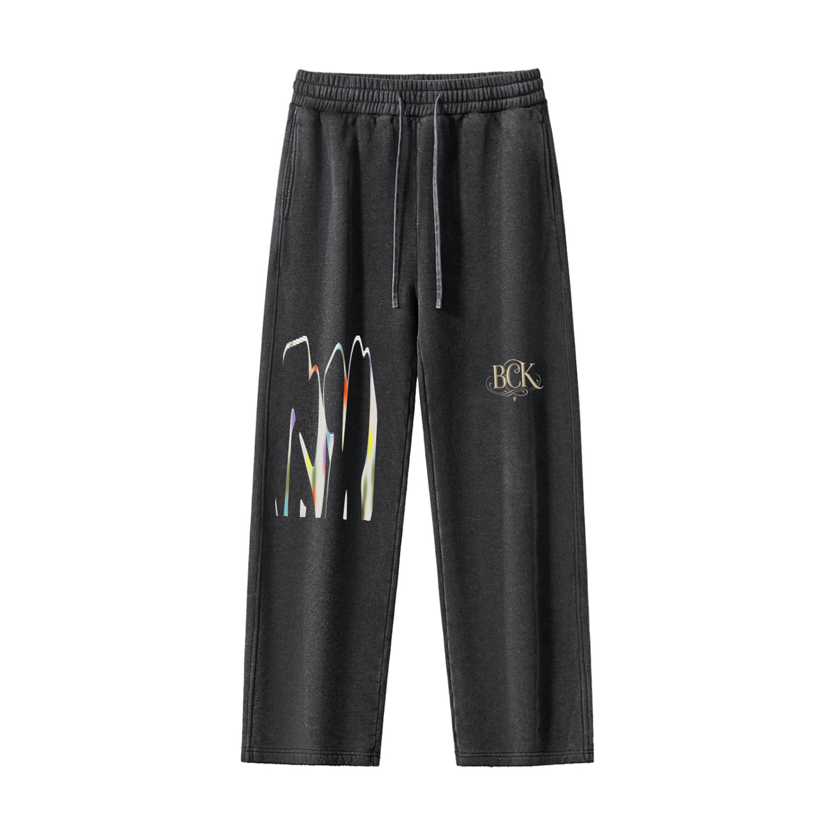 Frayed Enzyme Washed Fleece Sweatpants