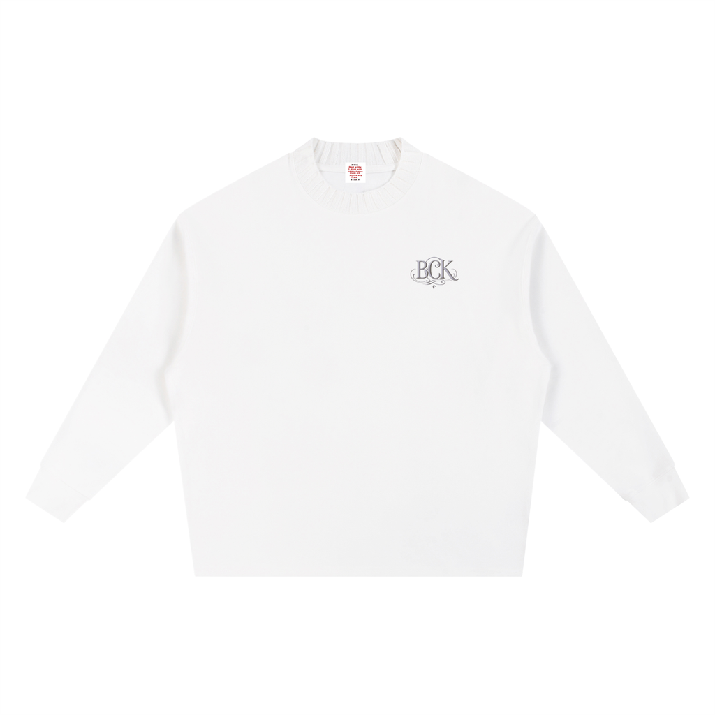 Knitted Round Neck Oversize Sweatshirt