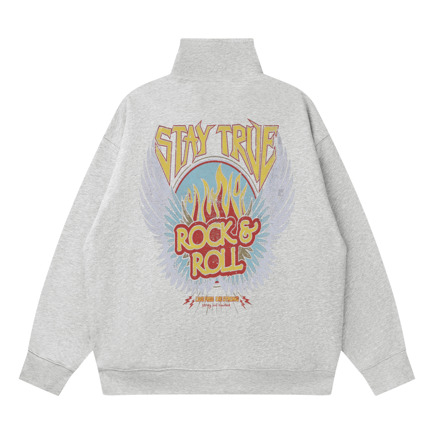 Quarter-Zip Drop Shoulder Sweatshirt