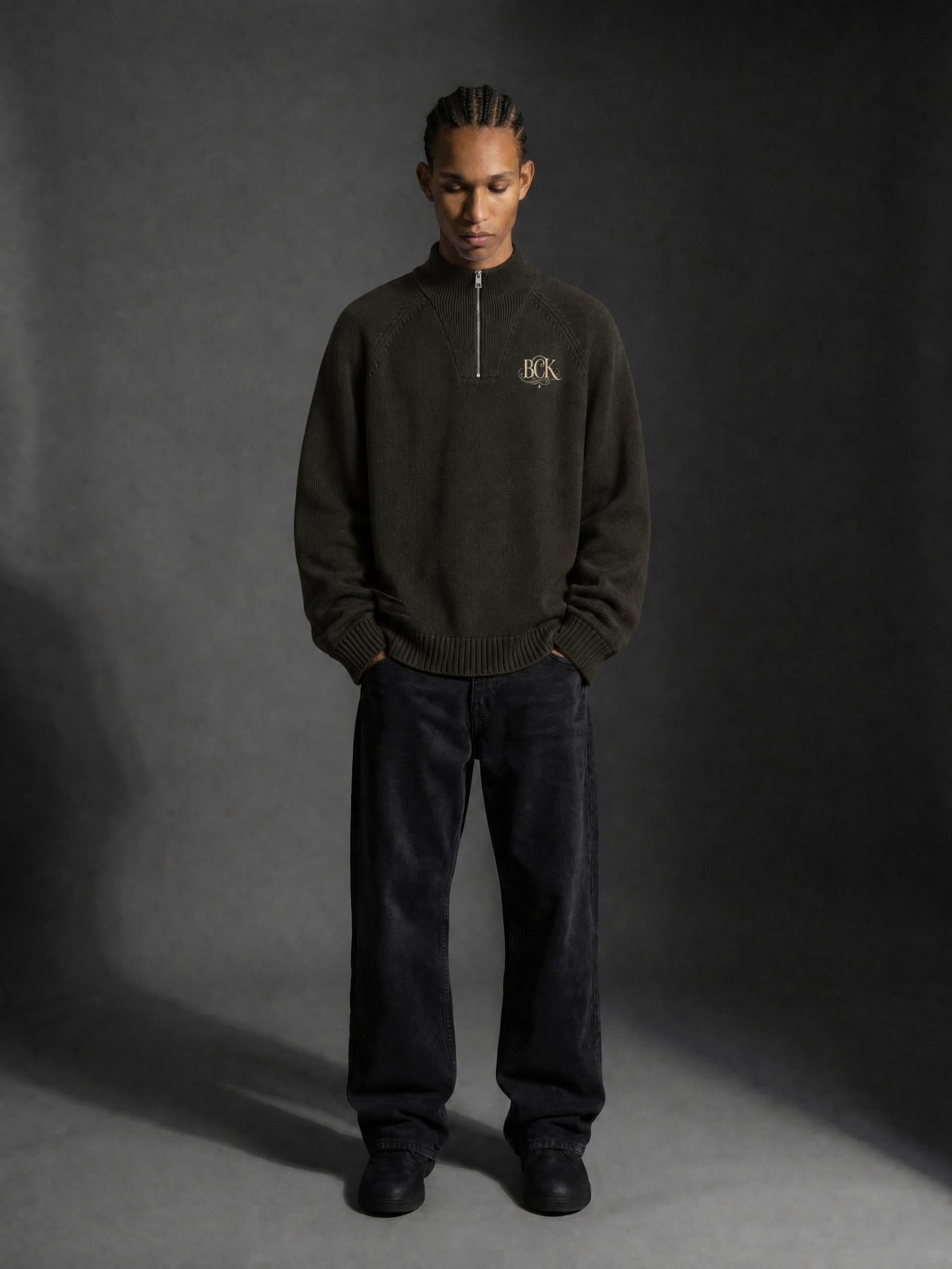 Unisex Quarter-Zip Pullover Sweatshirt