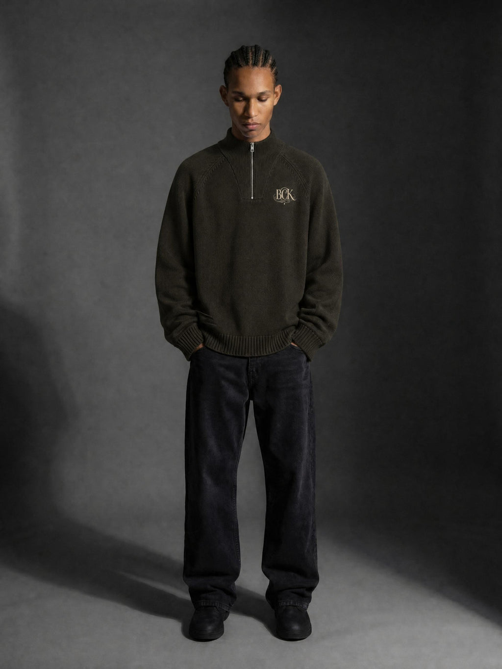 Unisex Quarter-Zip Pullover Sweatshirt