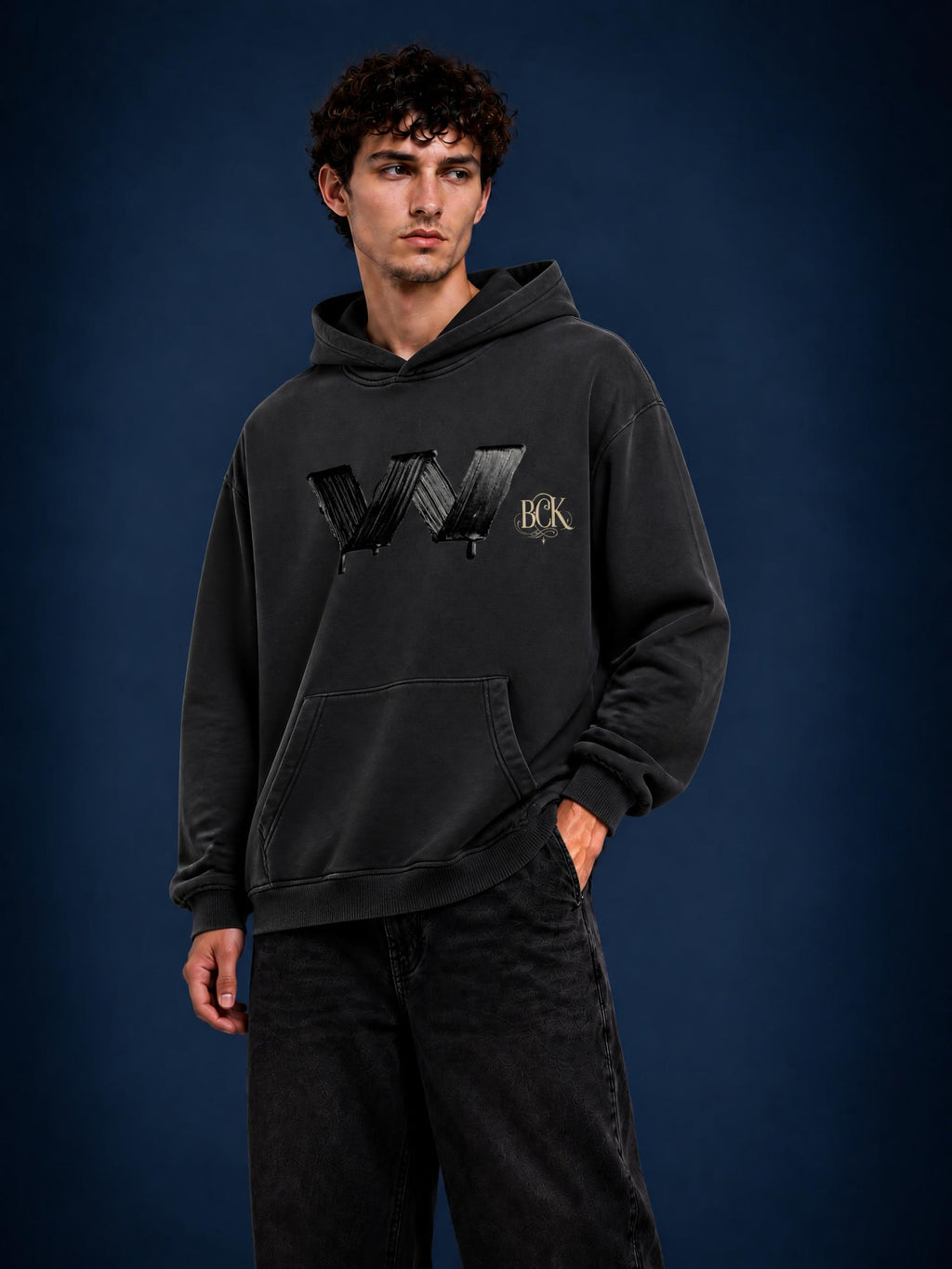 Unisex Vintage Wash Boxy Fleece Hoodie