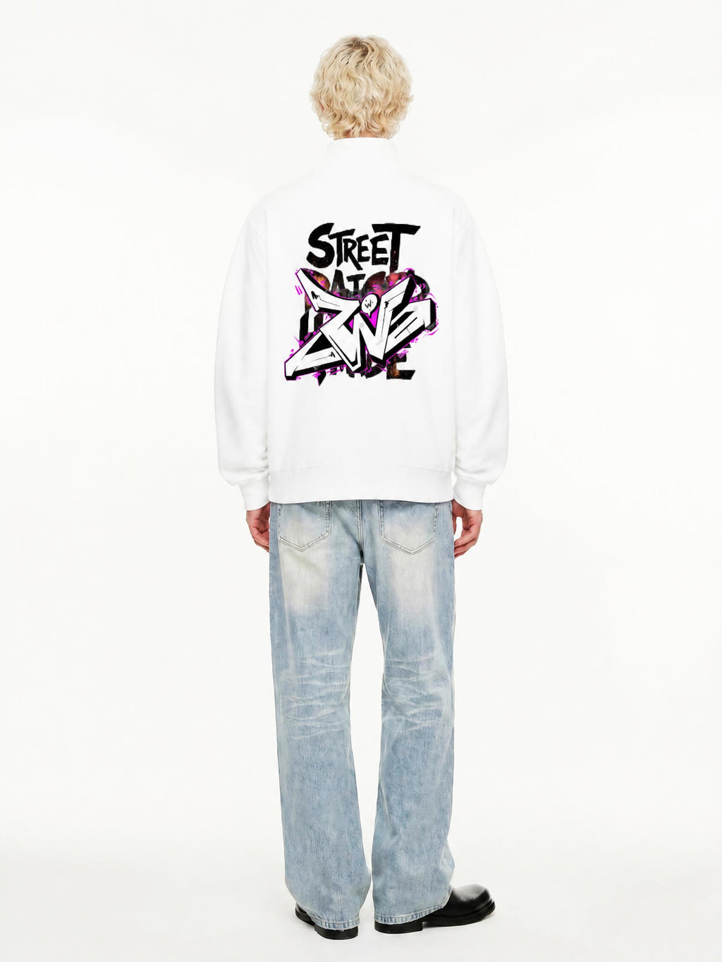 Women’s Loose Fleece Quarter-Zip Sweatshirt