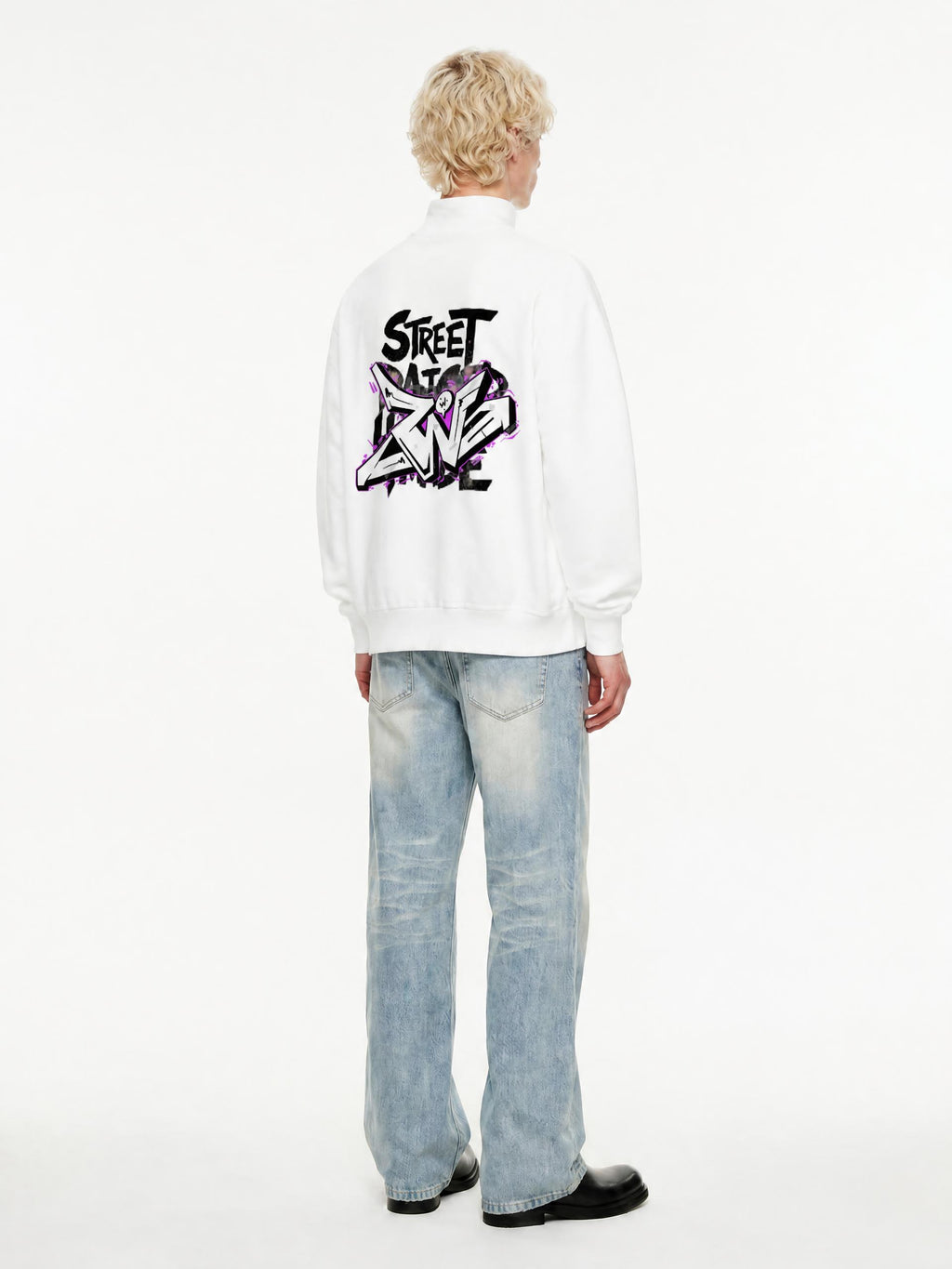 Women’s Loose Fleece Quarter-Zip Sweatshirt