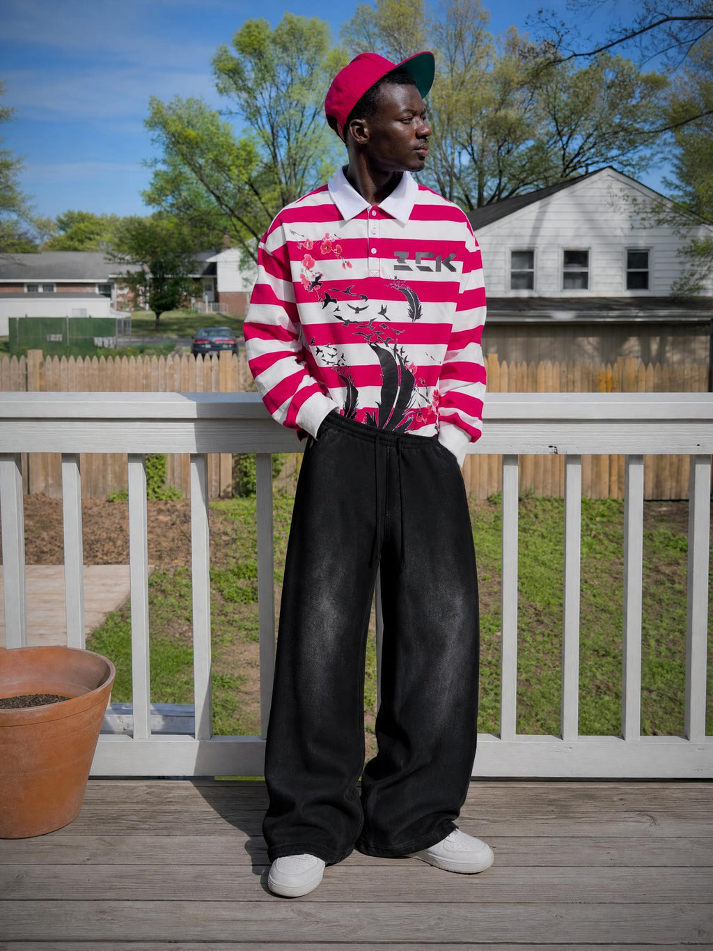 Sunfade Loose Fit Cotton Sweatpants