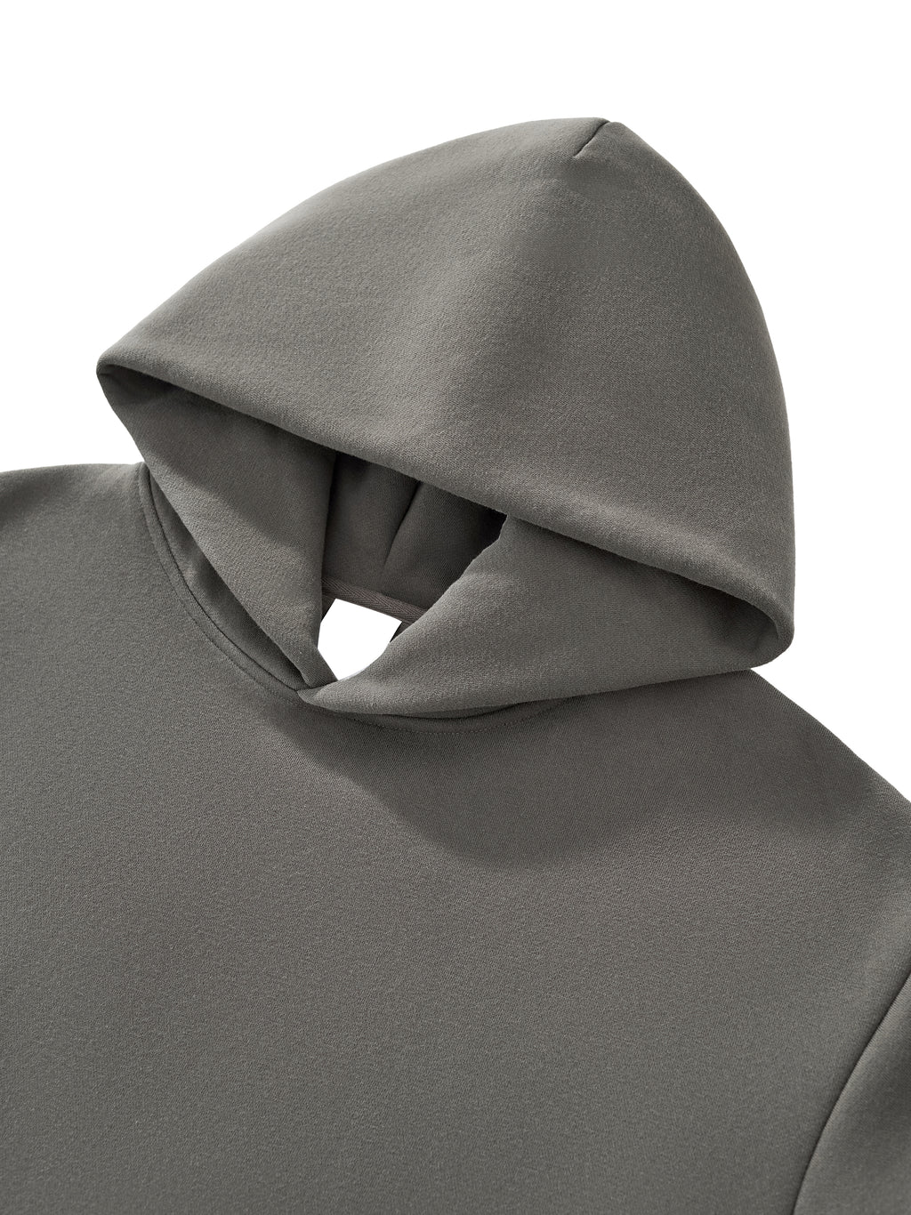 Frayed Enzyme Washed Fleece Hoodie