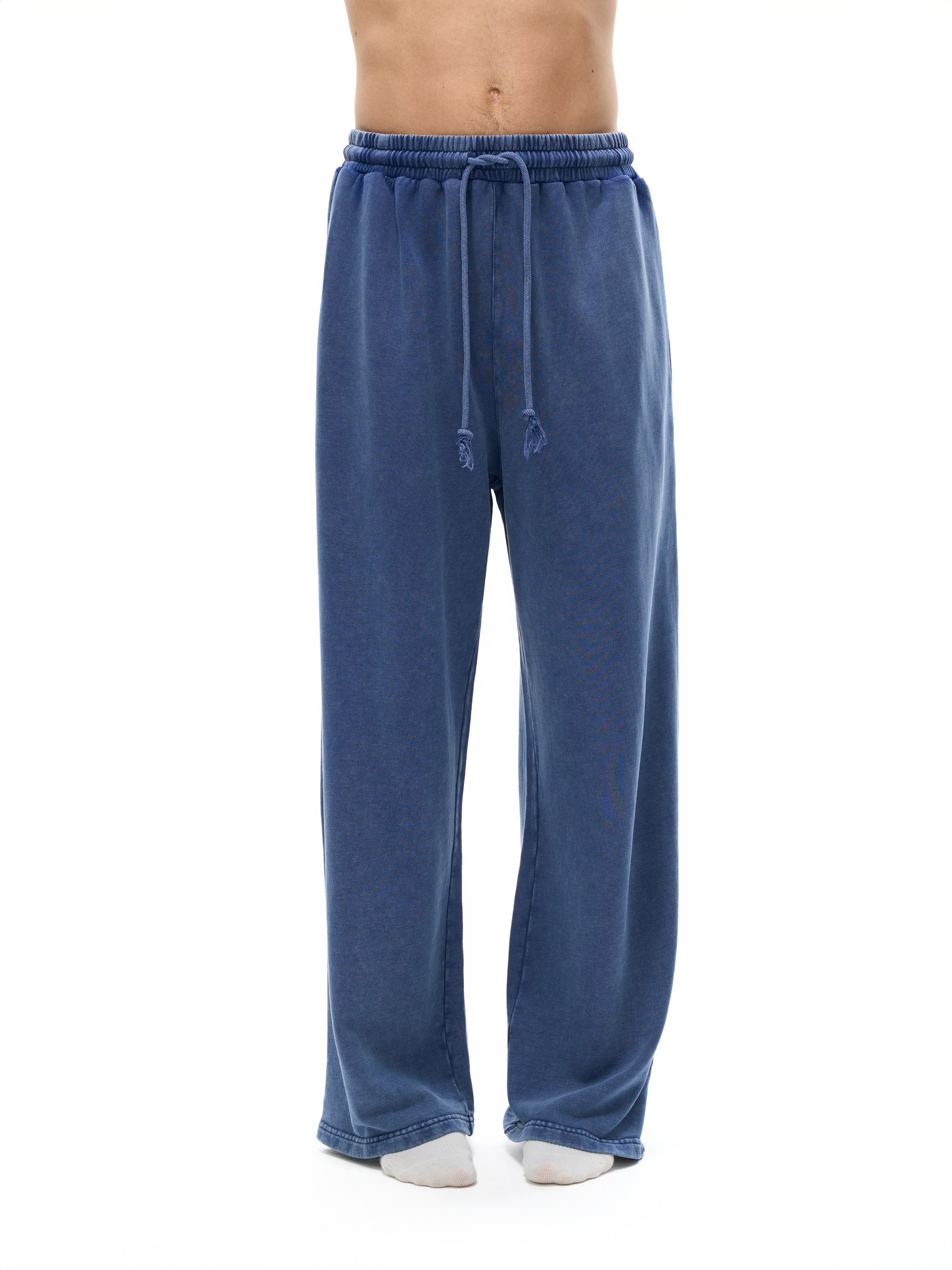 Snow Washed Straight Leg Pants