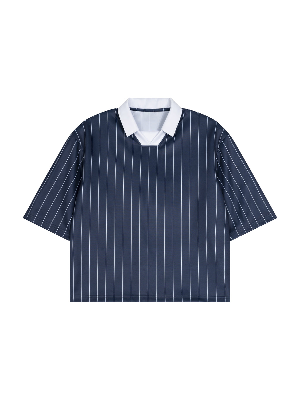 Unisex Pinstripe Collared Soccer Jersey