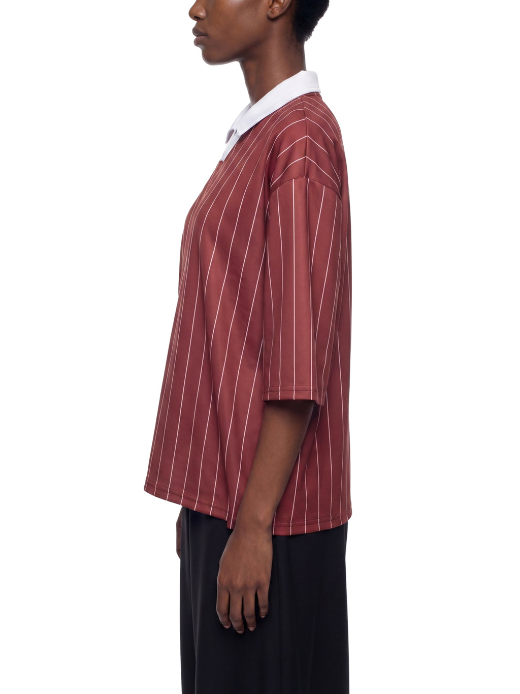 Unisex Pinstripe Collared Soccer Jersey