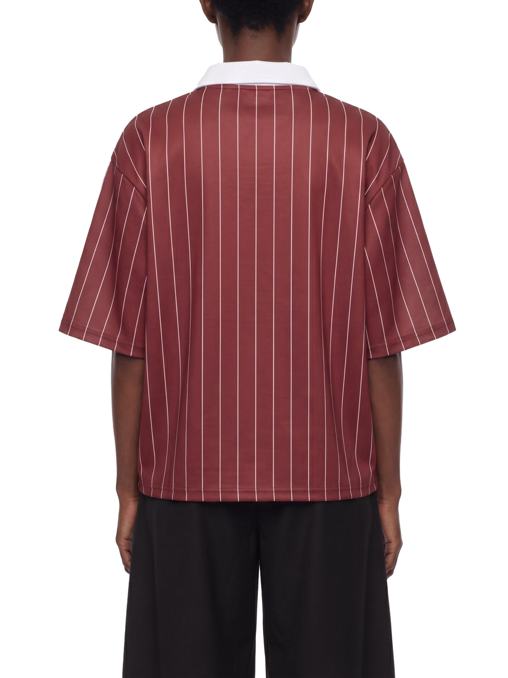 Unisex Pinstripe Collared Soccer Jersey