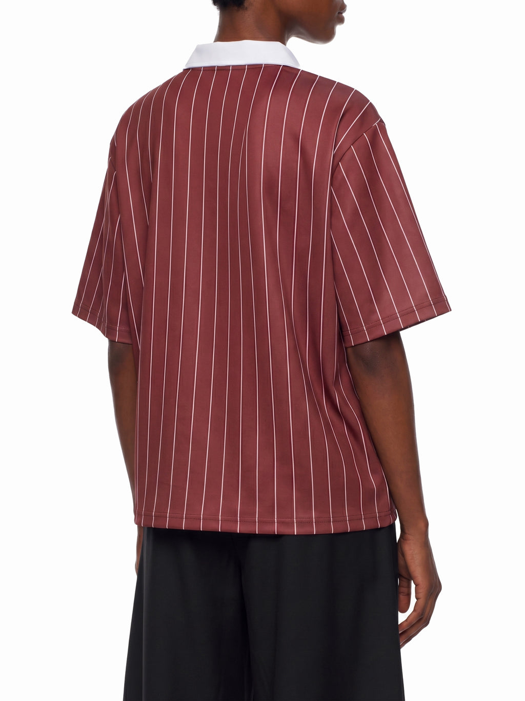 Unisex Pinstripe Collared Soccer Jersey