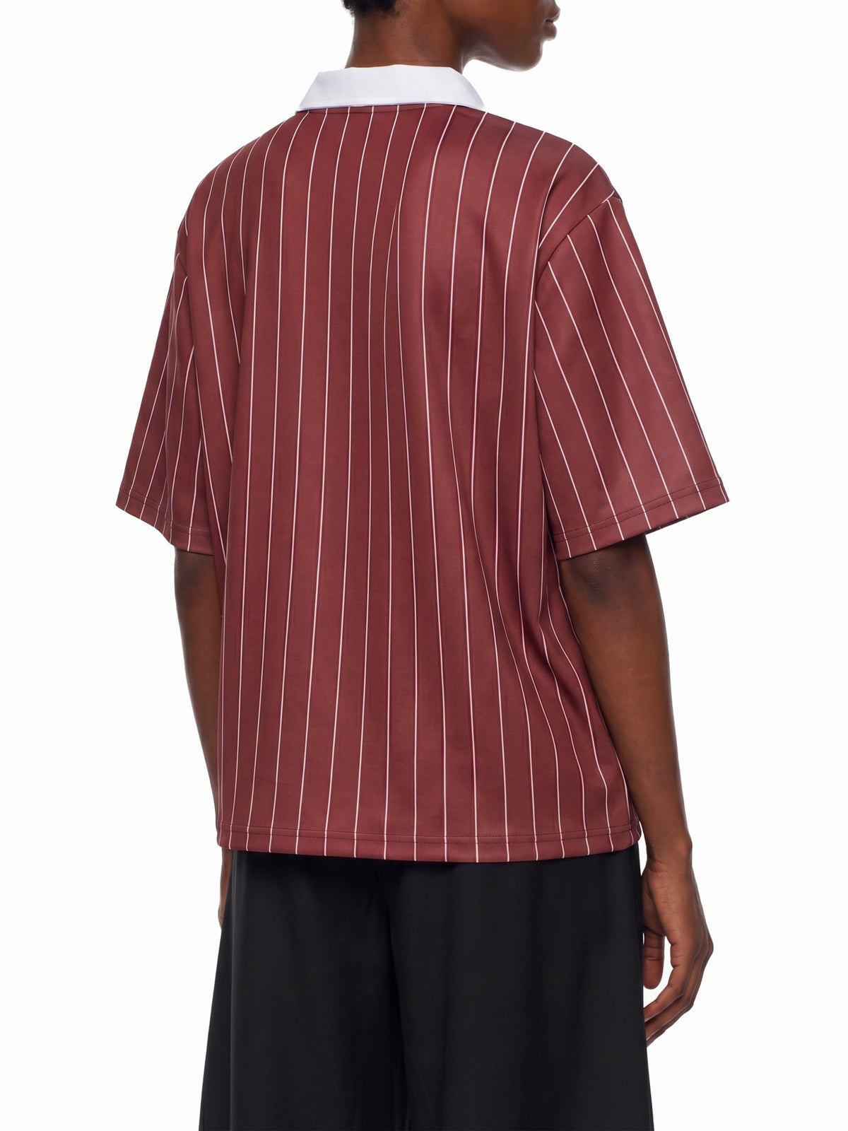 Unisex Pinstripe Collared Soccer Jersey