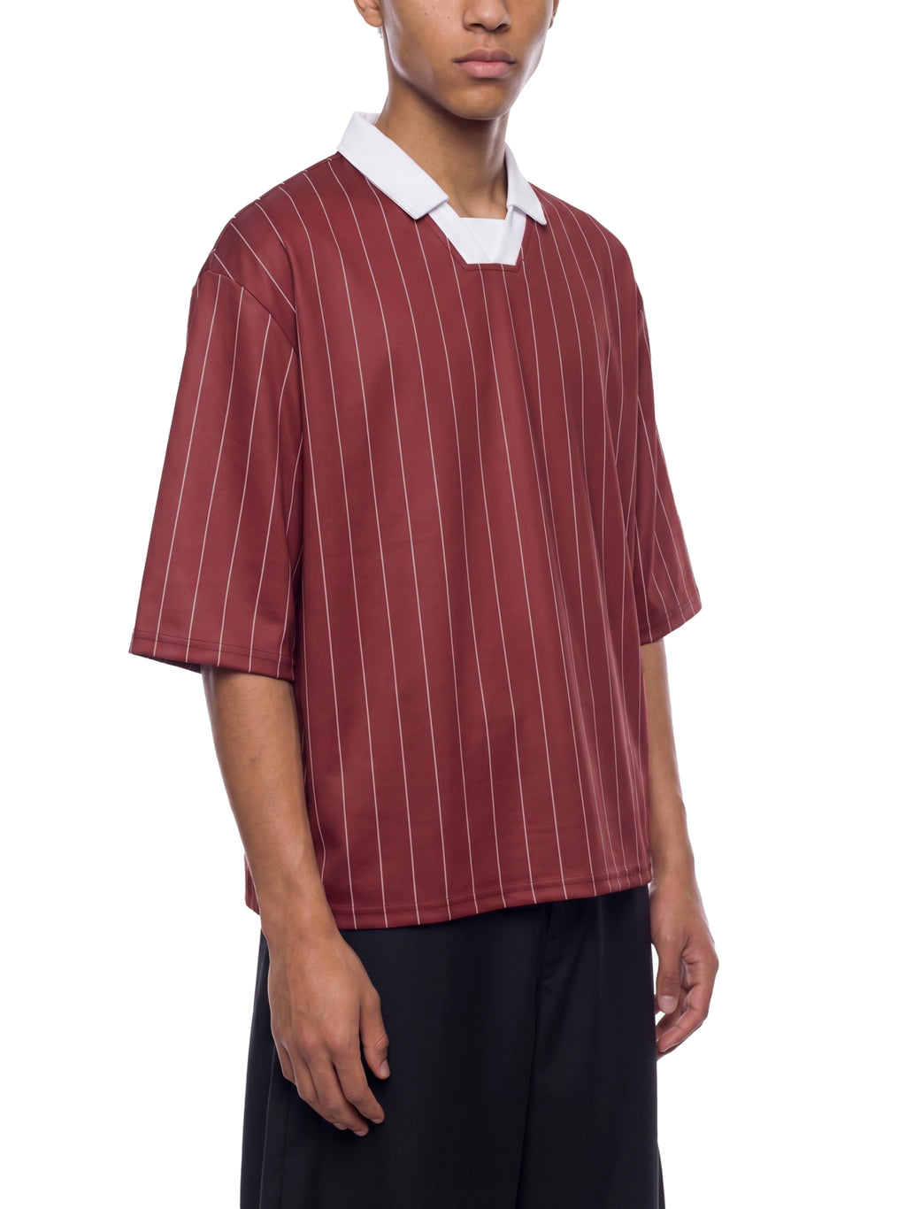 Unisex Pinstripe Collared Soccer Jersey