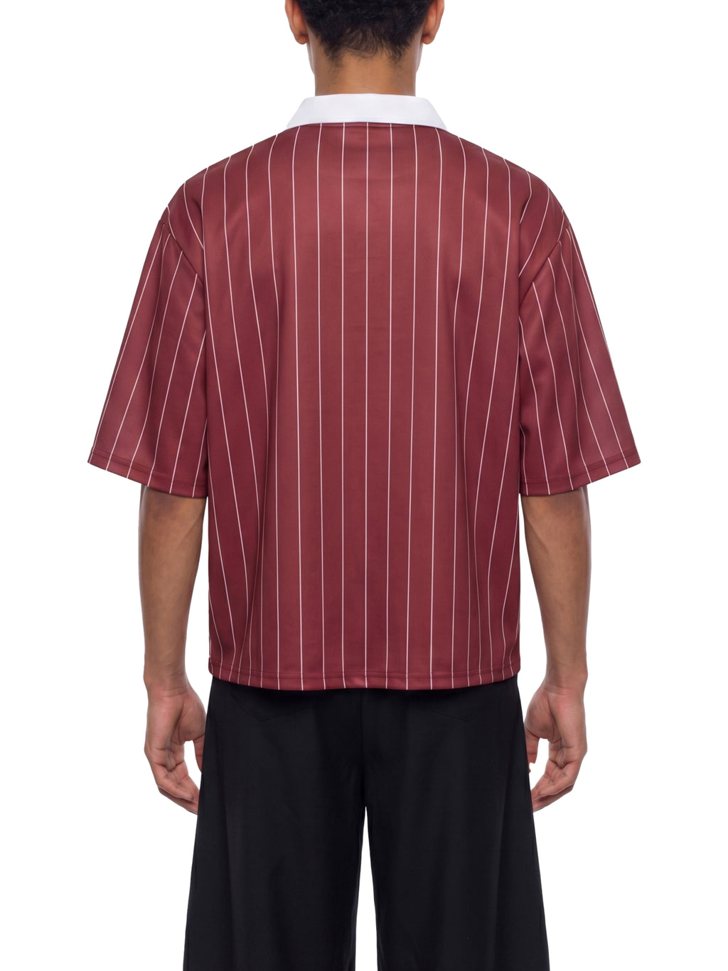 Unisex Pinstripe Collared Soccer Jersey