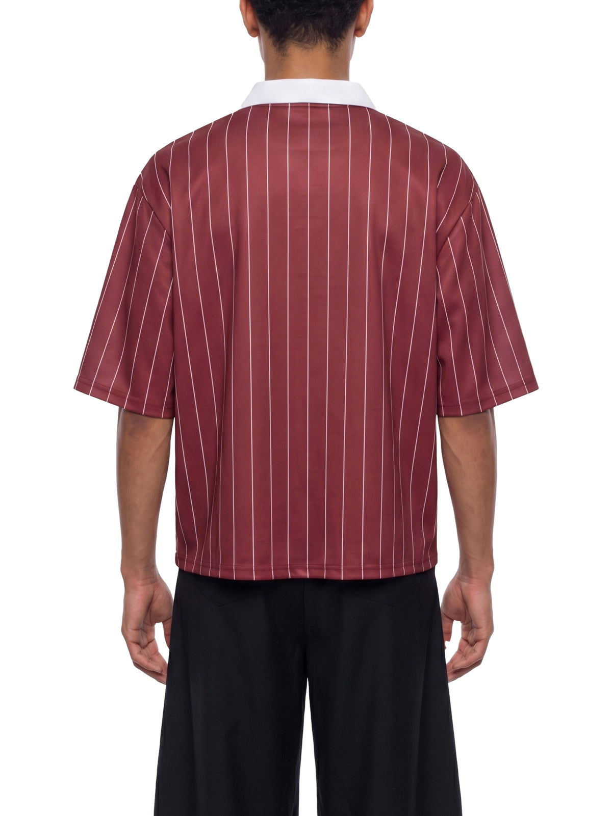 Unisex Pinstripe Collared Soccer Jersey