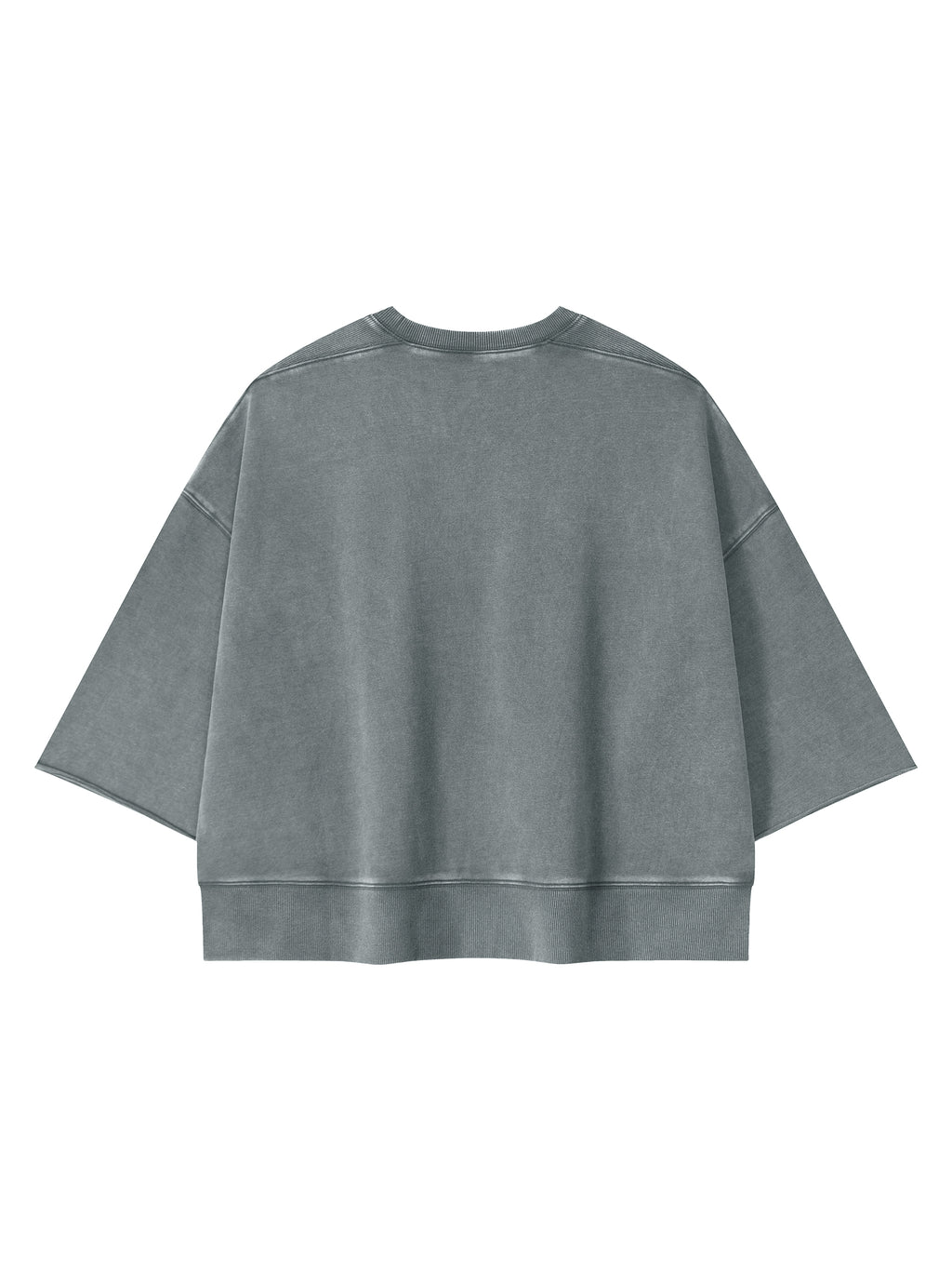Unisex Mineral Wash Boxy Raw Edge T-Shirt
