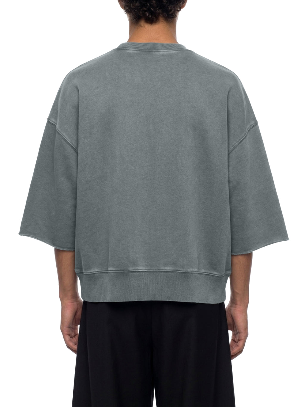 Unisex Mineral Wash Boxy Raw Edge T-Shirt