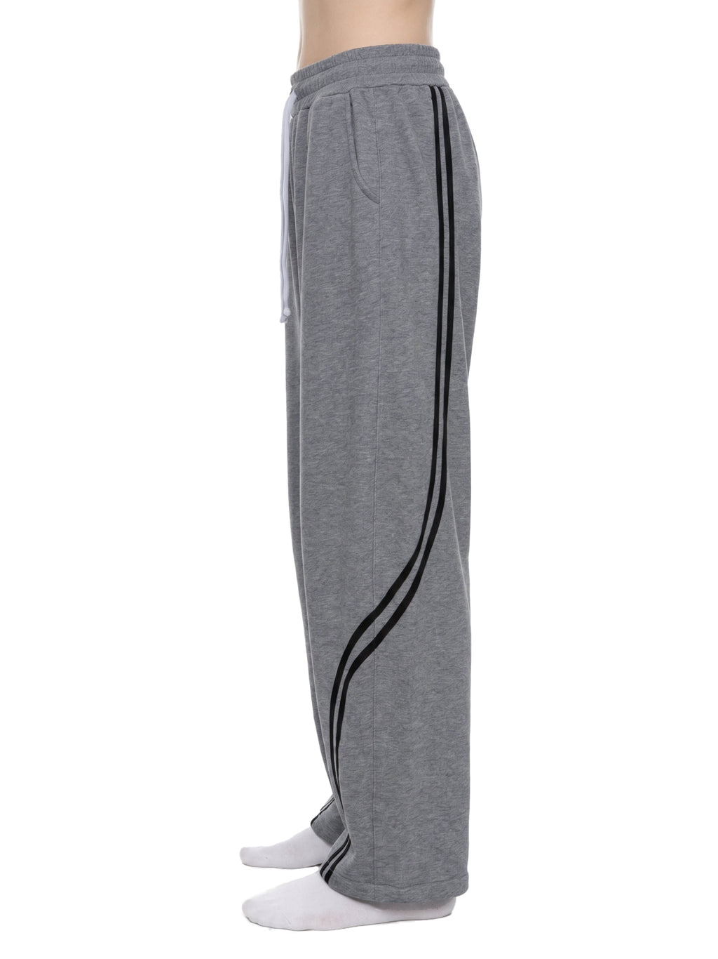 Unisex Wide Leg Piping Sweatpants