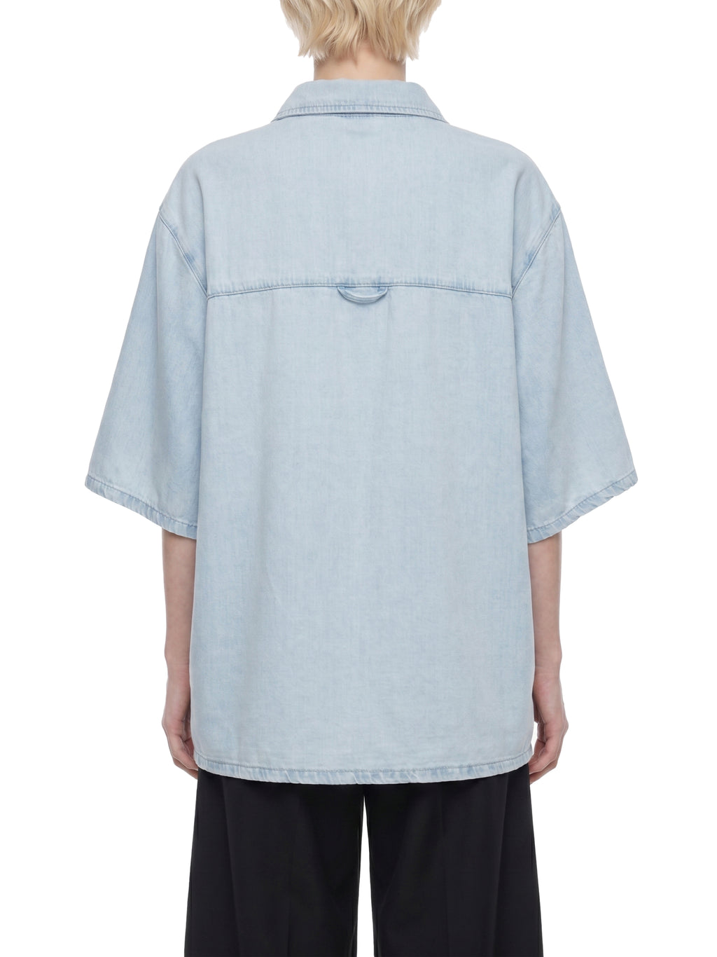 Unisex Vintage Wash Drop Shoulder Lyocell Shirt