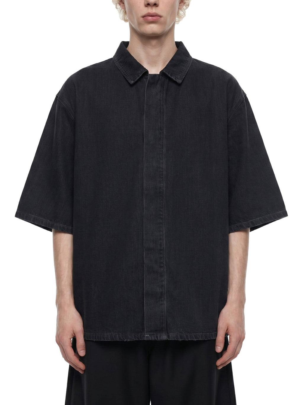 Unisex Vintage Wash Drop Shoulder Lyocell Shirt