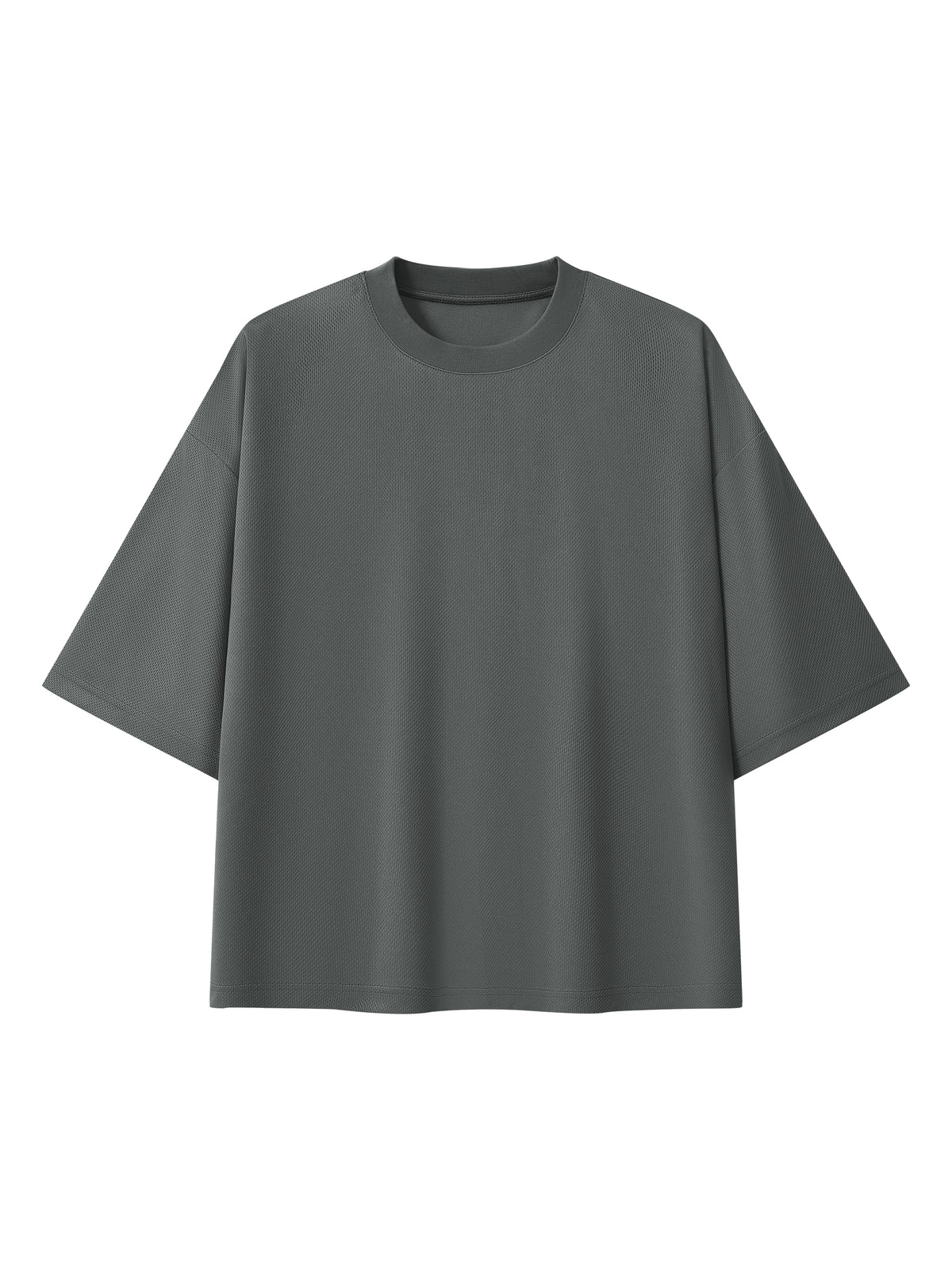 Unisex Boxy Mesh Crewneck T-Shirt