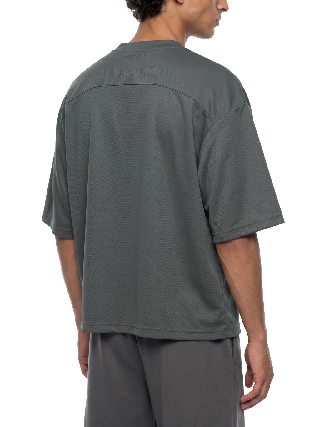 Unisex Boxy Mesh Crewneck T-Shirt