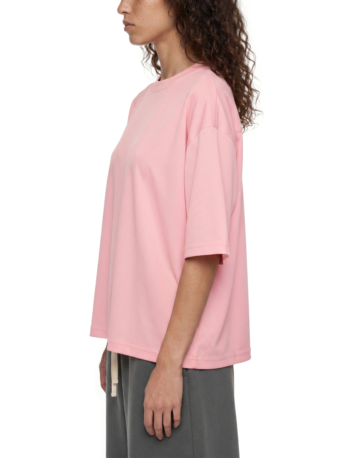 Unisex Boxy Mesh Crewneck T-Shirt