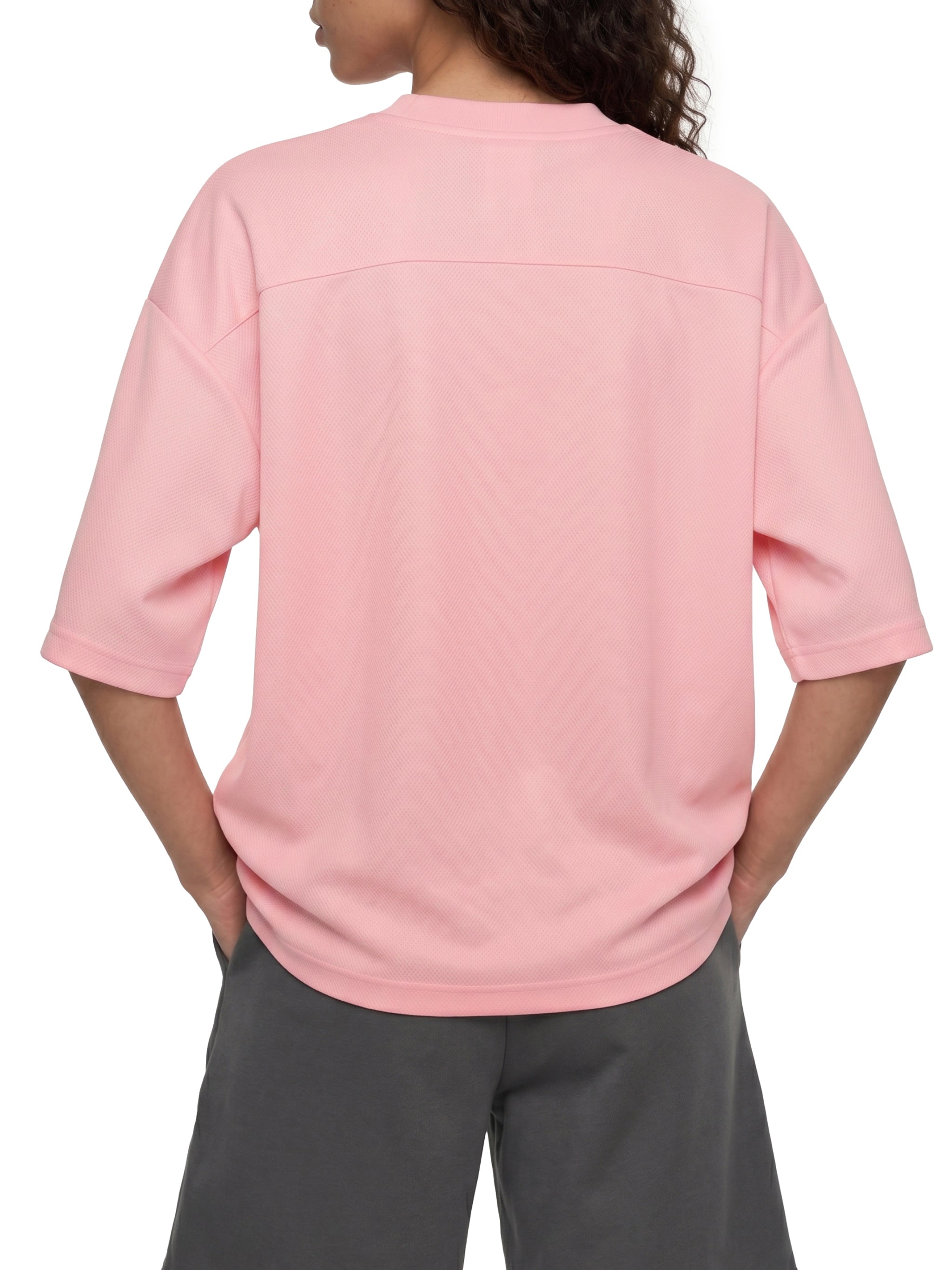 Unisex Boxy Mesh Crewneck T-Shirt