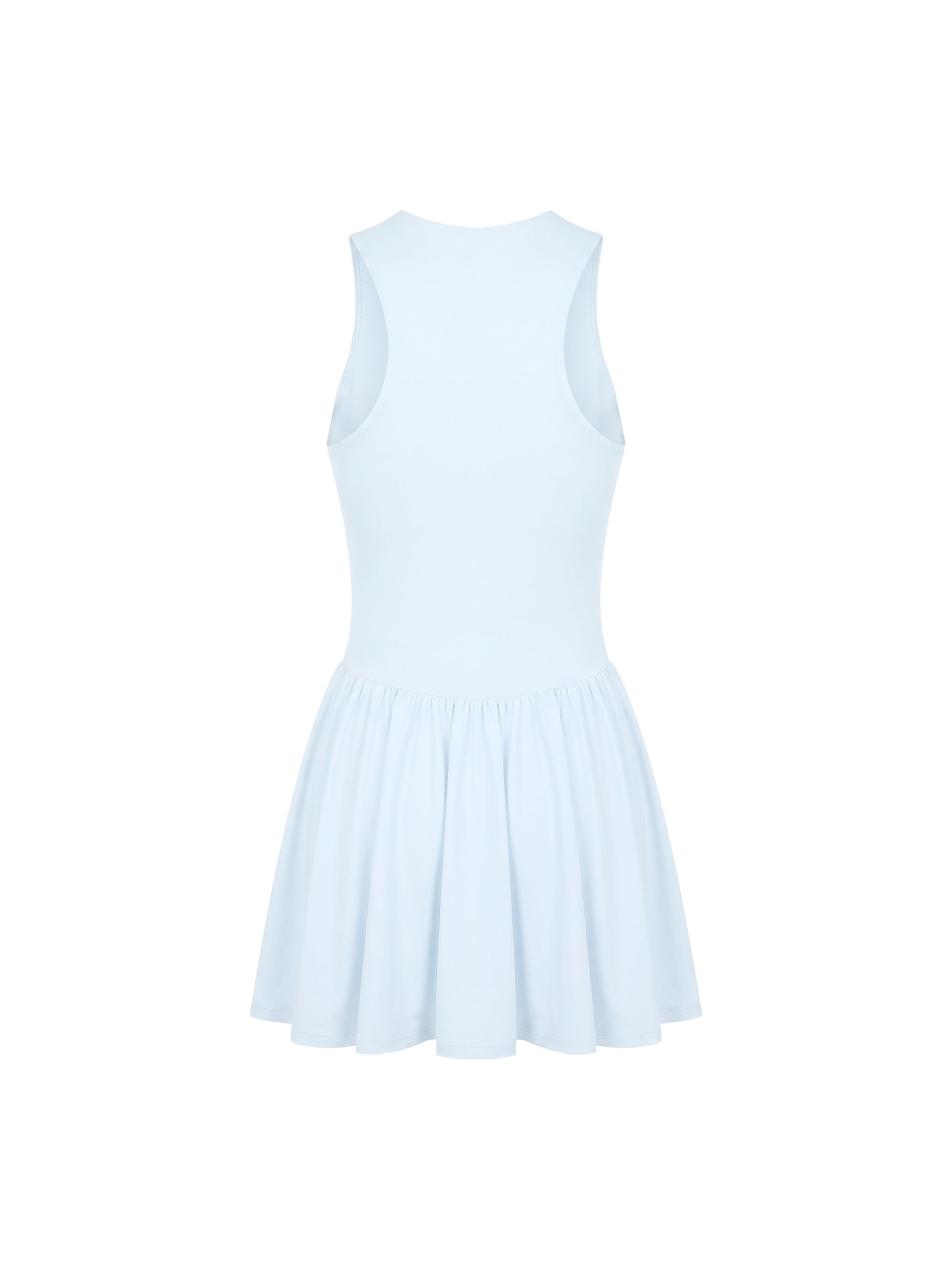 Women’s Ruched Sleeveless Full-Zip Dress